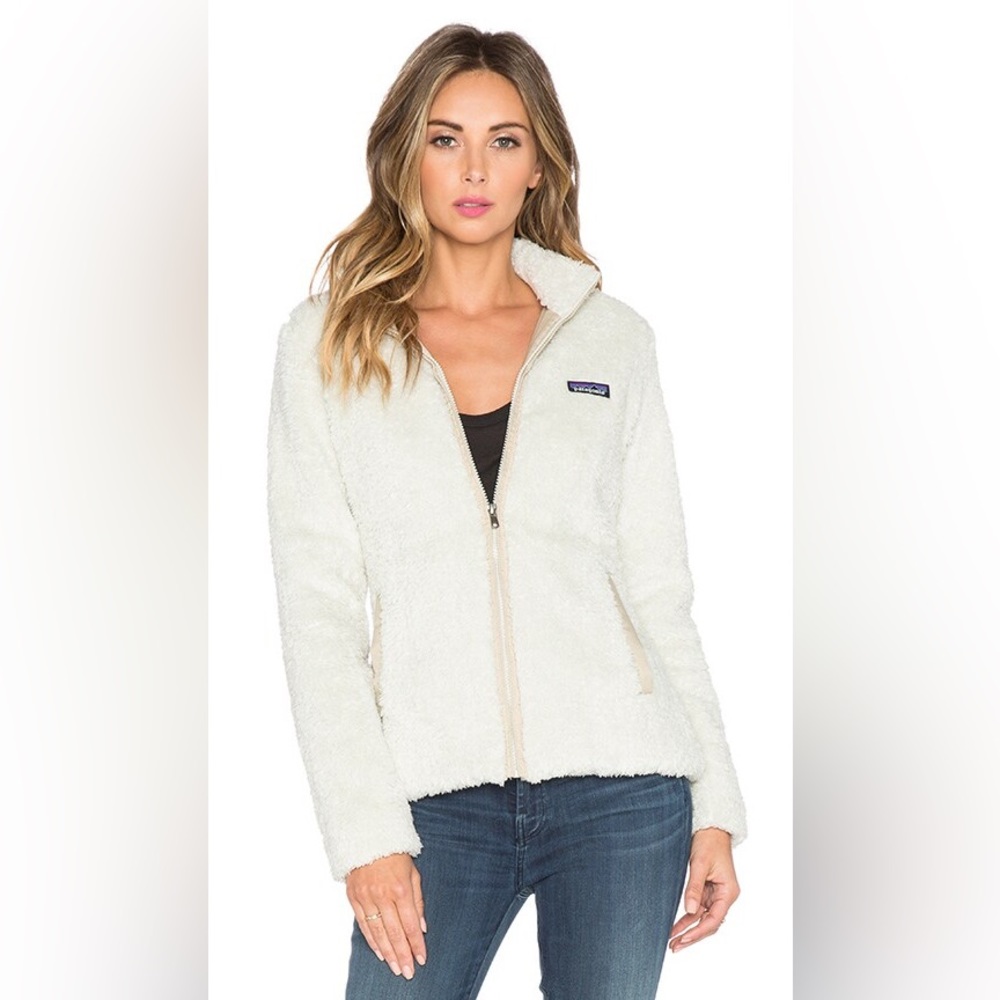 Patagonia Los Gatos Fleece Zip Up in Bleached Stone Size M